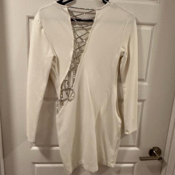 H&M Dresses & Skirts - H&M Cream Dress with Silver Details